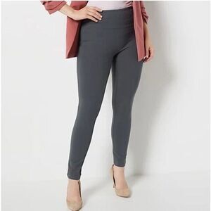 Women with Control Leggings Tummy Control Smooth Sleek Smoke Gray M A466026 NEW